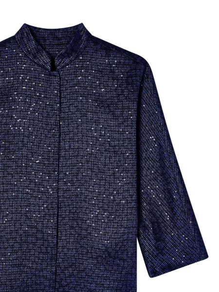 Palton Giorgio Armani cu paiete albastru