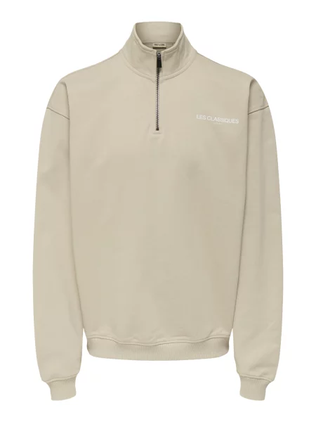 Only & Sons Majica LES CLASSIQUES bež bela