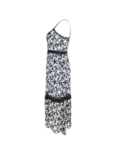 Rochie Self-portrait din dantelă de costum alb