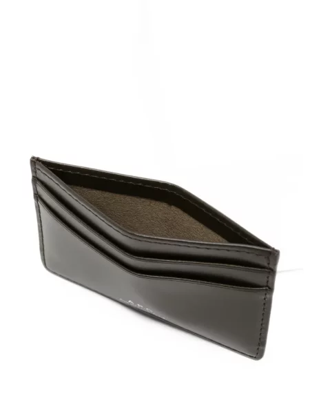 Portofel A.p.c. din piele cu imagine maro