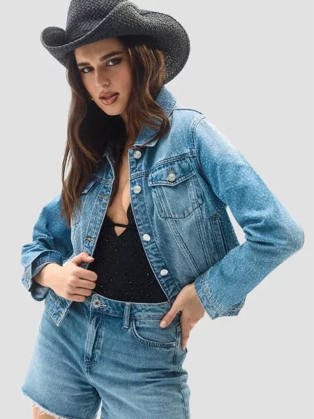 Джинсовые шорты Guess голубые