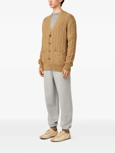 Cardigan Ami Paris de lână maro