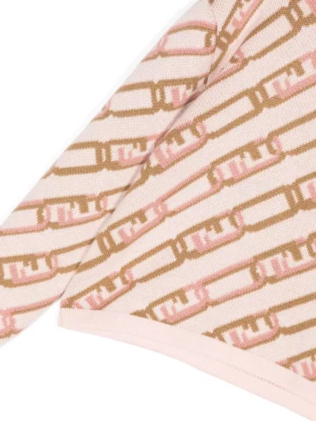 Bluza z kapturem dziecięca Fendi różowa