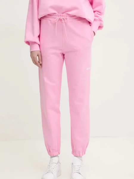 Спортен панталон MSGM с принт розово