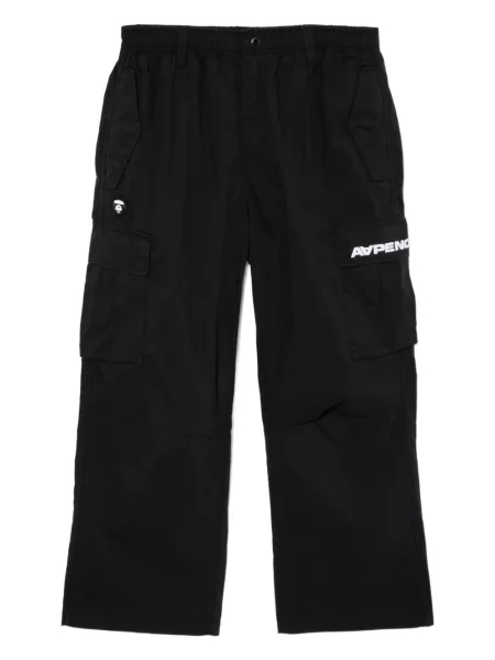 Kalhoty Aape By *a Bathing Ape® se záplatami černé