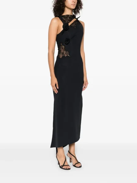 Rochie maxi Coperni din dantelă de costum negru