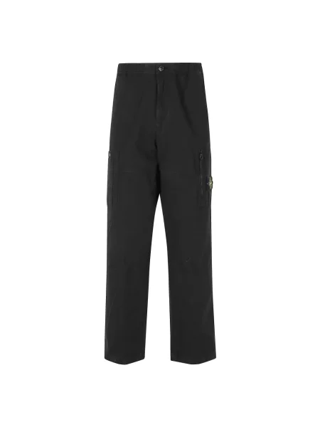 Spodnie Stone Island z kamieniami czarne