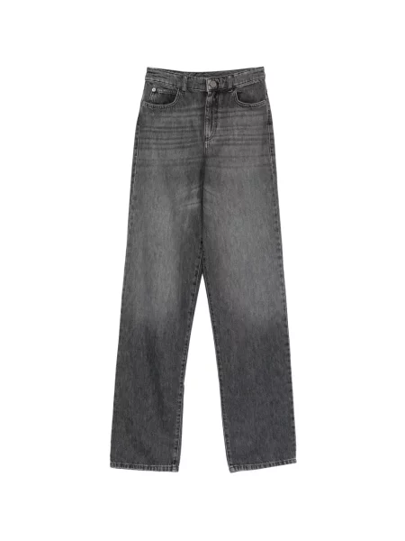 Blugi drepți Emporio Armani gri