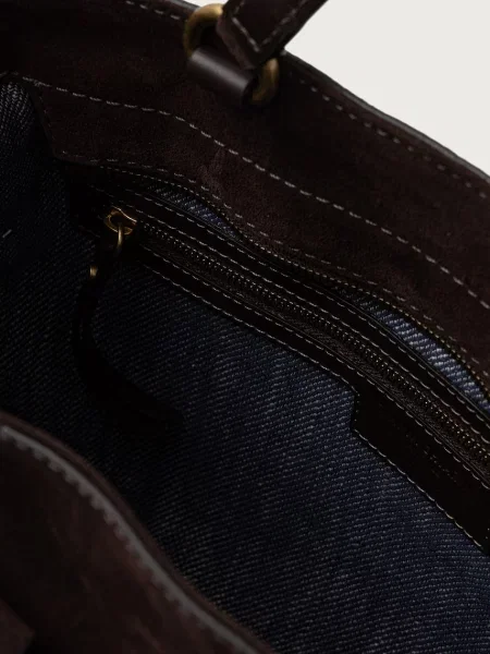 GIANNI CHIARINI Shopper táska Miranda | hasított bőr barna