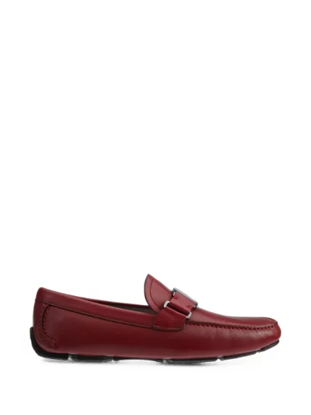 Pantofi loafer Ferragamo din piele roșu