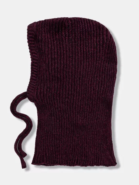 Шерстяная шапка Answear.lab бордовая