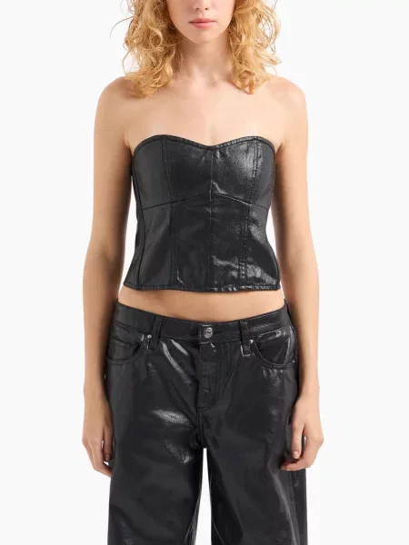 Топ Armani Exchange Black Edition чорний