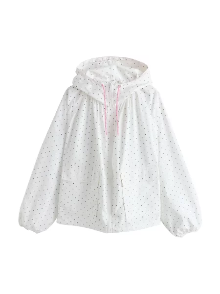 Next Geacă de primăvară-toamnă negru alb