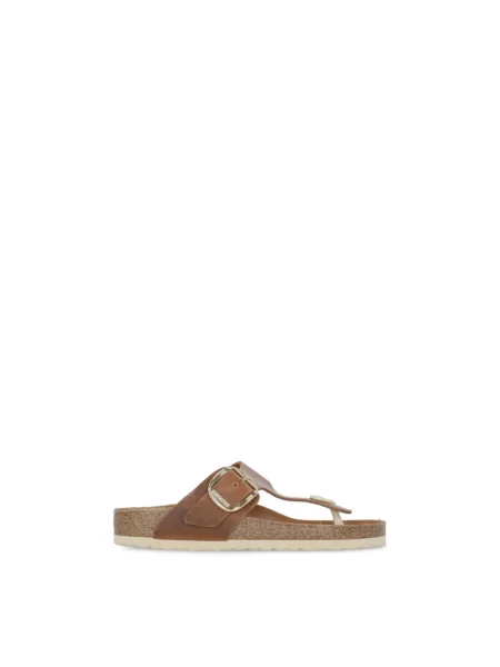 Birkenstock Japonki Gizeh Big Buckle braun brązowe
