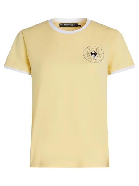 Karl Lagerfeld Tricou deschis / roșu / negru / alb galben
