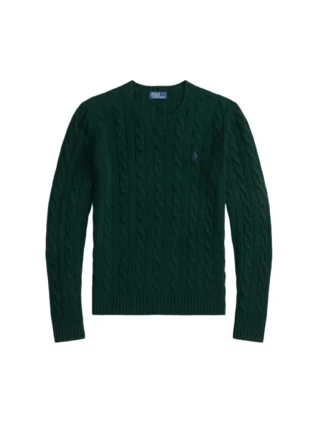 Polo Ralph Lauren Swetry Kobieta Dzianina z okrągłym dekoltem zielony