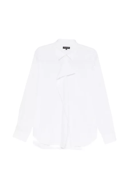 Cămașă Comme Des Garcons Homme Plus asimetrică alb