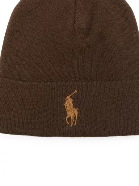 Căciulă Polo Ralph Lauren cu franjuri maro