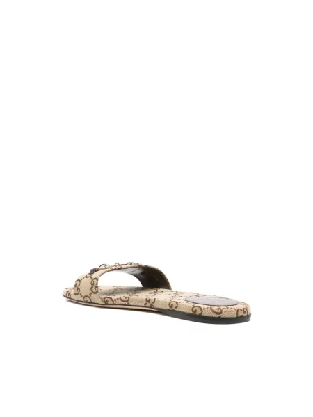 Klapki Gucci beżowe