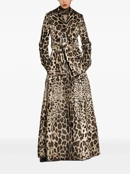 Leopárdmintás héjkabát Dolce & Gabbana nyomtatás