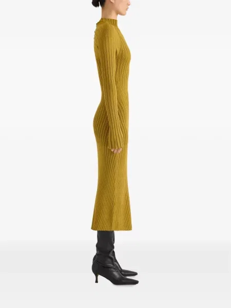 Rochie Proenza Schouler de mătase galben