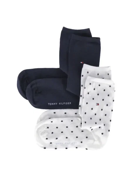 Tommy Hilfiger Underwear Șosete albastru închis / negru alb