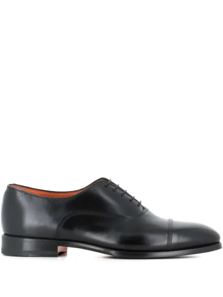 Oxford Santoni din piele negru