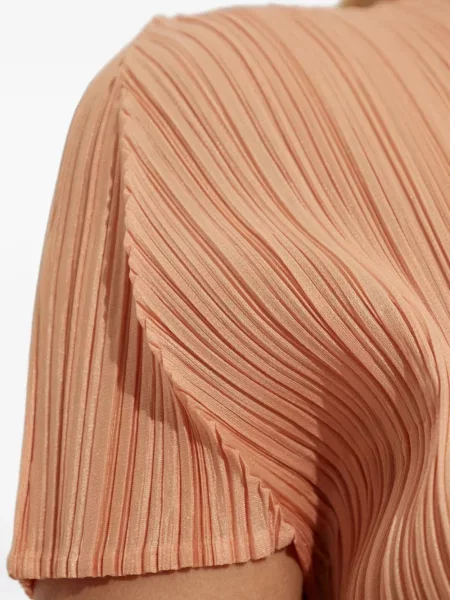 Plisirana bluza Pleats Please Issey Miyake narančasta