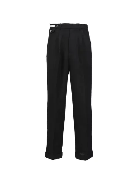 Pantaloni Bed J.w. Ford de mătase cu 5 buzunare negru