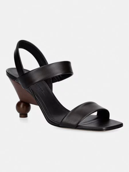 Weekend Max Mara sandale cu înalt din piele Wkaaffetto maro