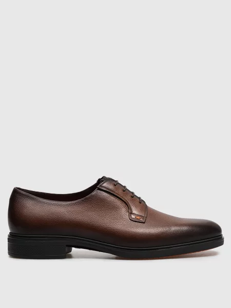 Шкіряні дербі Santoni коричневі