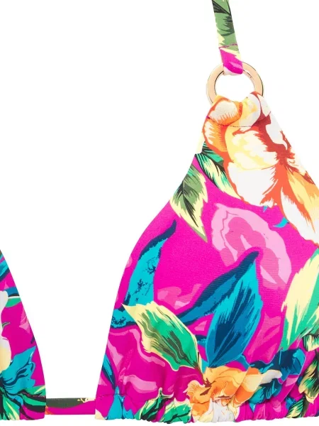 LASCANA Bikinový top / zelená / oranžová / ružová modrá