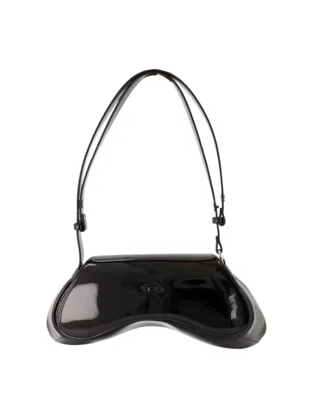 Torebka crossbody Diesel biznesowa czarna