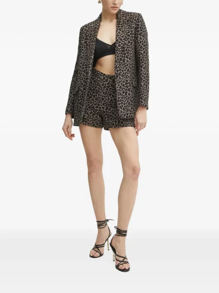 Pantaloni scurți Morgan cu imagine cu model leopard
