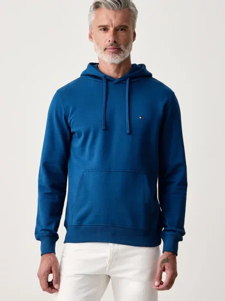 Tommy Hilfiger bluza z kapturem niebieska