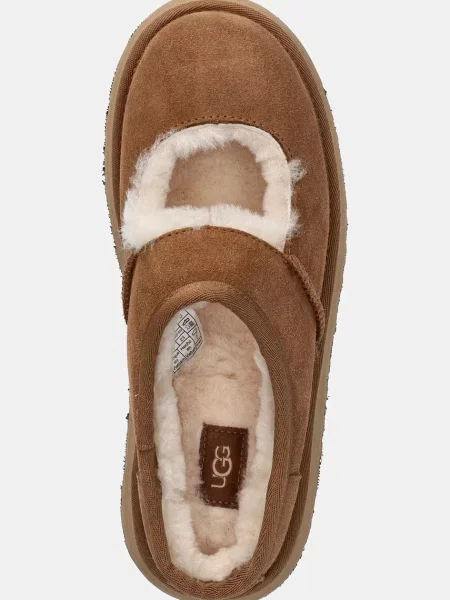 Замшевые тапочки Ugg коричневые
