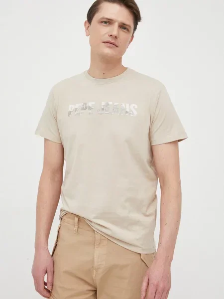 Pepe Jeans London Tricou RIBALDO bej