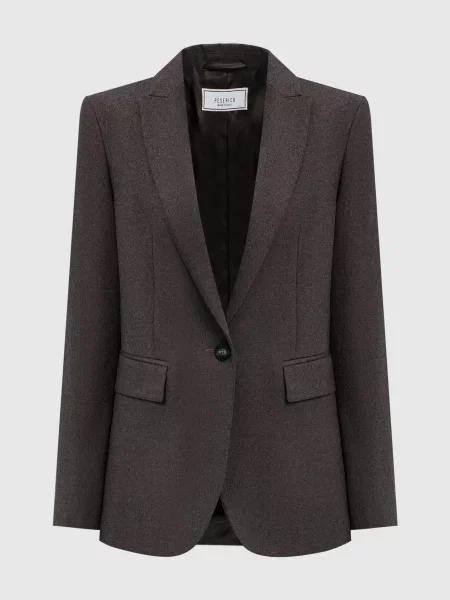 Жакет з вовною Peserico коричневий