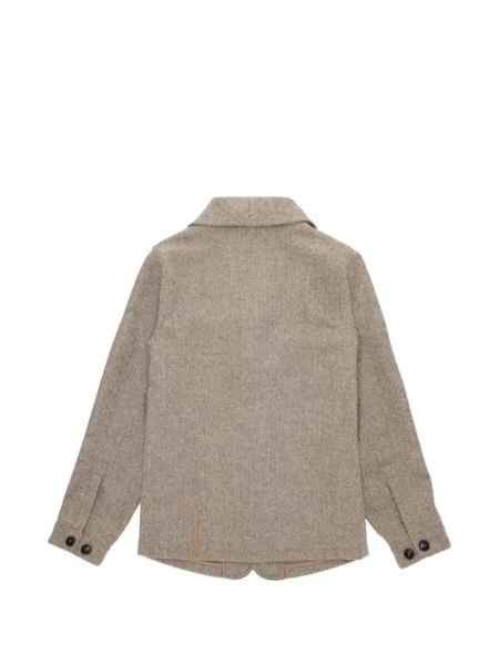 Geacă Fortela de lână cu model herringbone
