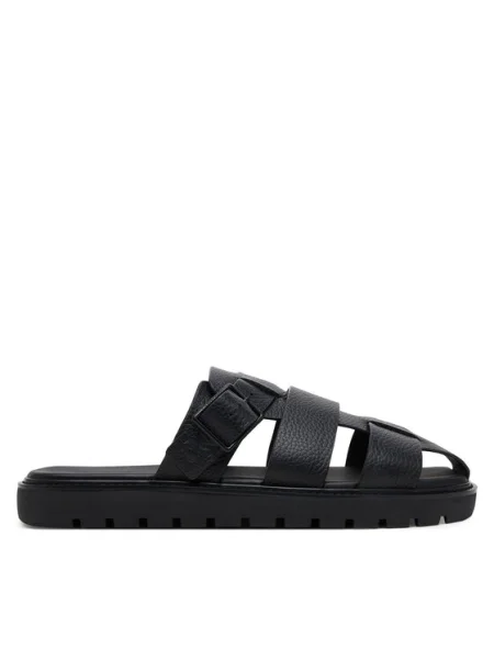 Calvin Klein Jeans Чехли Sq Molded Sandal Fisherman черен