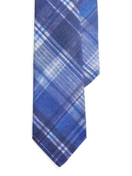 Polo Ralph Lauren kravata lanena modra