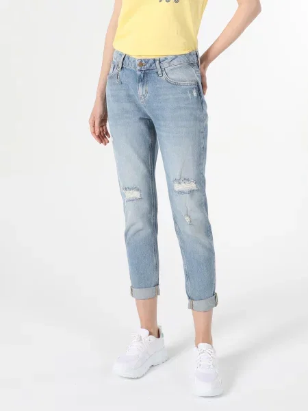 Джинси Colin’s комбінований верх блакитний