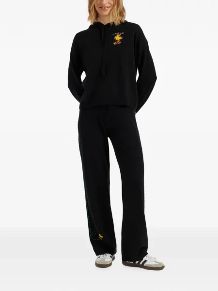 Πλεκτό hoodie Chinti & Parker μαύρο