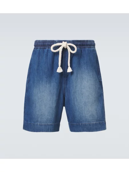Pantaloni scurți din denim Commas albastru