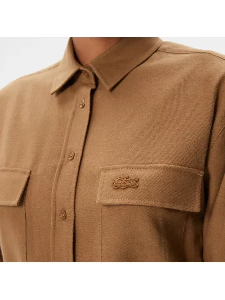 Lacoste Sukienka Lacoste beżowa