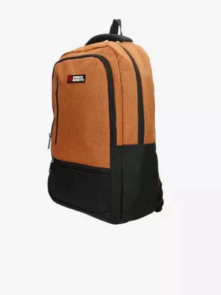 Enrico Benetti Hamburg Notebook Rust Backpack Yellow κίτρινο