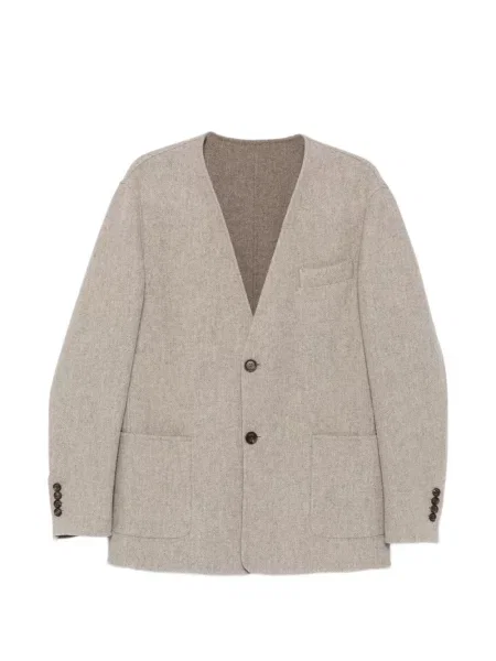 Geacă Eleventy cu model herringbone verde