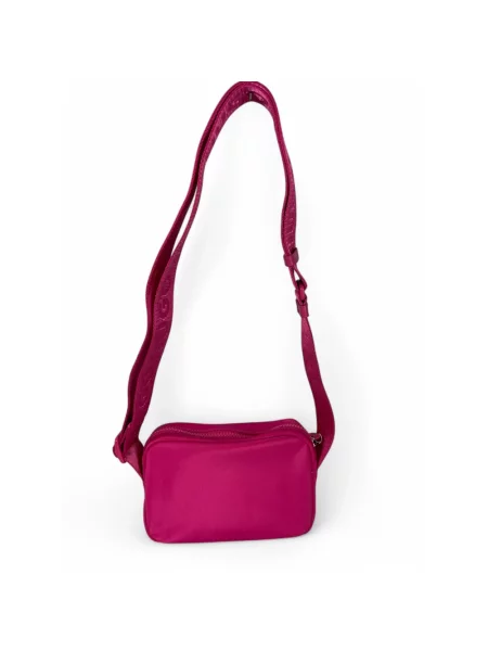 Torebka crossbody Hugo z logo różowa
