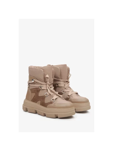 Дутики Estro бежевые