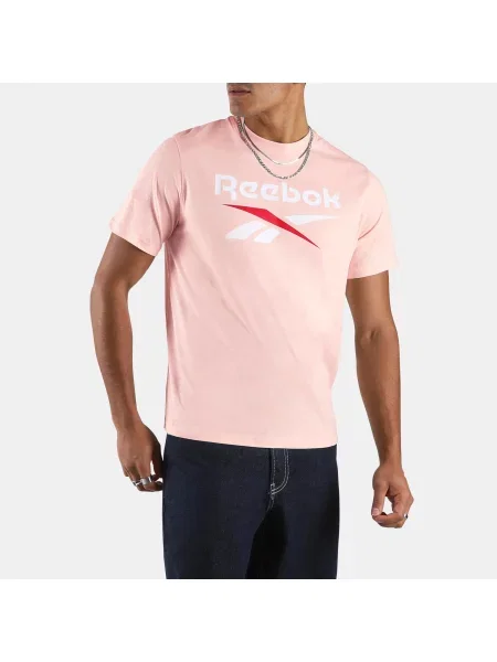Reebok t-shirt Big Logo z okrągłym dekoltemunisex Pure Pink Size: S różowa